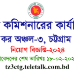 Tax Commissioner's Office job circular-2024, Tax zone-3